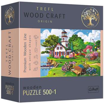 Wood Craft: Nyári kikötő fa puzzle 500+1db-os - Trefl kép