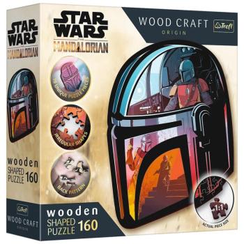 Wood Craft: Star Wars - A Mandalorián 160 db-os prémium fa puzzle - Trefl kép