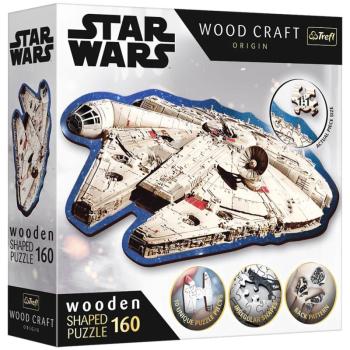 Wood Craft: Star Wars - Millenium Falcon - Az ezeréves sólyom 160 db-os prémium fa puzzle - Trefl kép