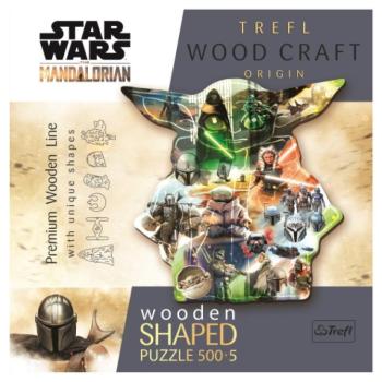 Wood Craft: Star Wars Titokzatos Grogu 500+5db-os prémium fa puzzle - Trefl kép