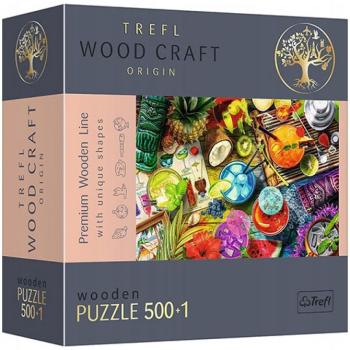 Wood Craft: Színes koktélok fa puzzle 500+1db-os - Trefl kép