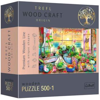 Wood Craft: Tengerparti nyaralóház fa puzzle 500+1db-os - Trefl kép