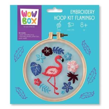Wow Box: Hímzőkészlet - Flamingó kép