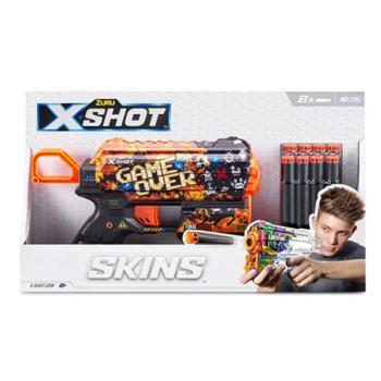 X-Shot: Excel Skins Menace Flux - Game Over szivacslövő pisztoly kép