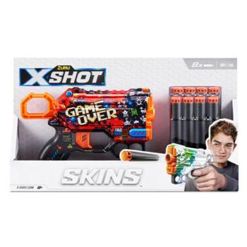 X-Shot: Excel Skins Menace - Game Over szivacslövő pisztoly kép