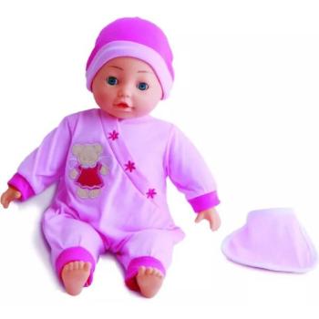 Bambolina: Magyarul beszélő játékbaba előkével - 40 cm kép