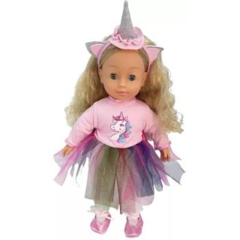 Bambolina: Molly, magyarul beszélő játékbaba unikornis szarvval - 40 cm kép