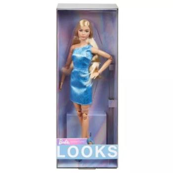 Barbie Looks: Pasztell kollekció - Barbie baba kék ruhában kép
