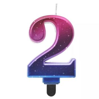 Beauty and Charm: Csillagos égbolt számgyertya - 2 kép