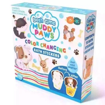 Buddy &amp; Barney: Színváltós csempetapasz fürdőjáték - Sáros tappancsok kép