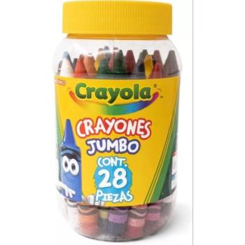 Crayola: Óriás zsírkréta műanyag üvegben - 28 db-os kép