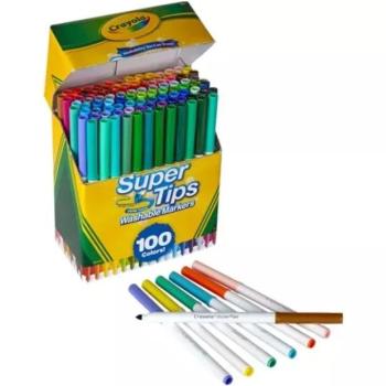 Crayola: SuperTips kimosható filctoll készlet - 100 db-os kép