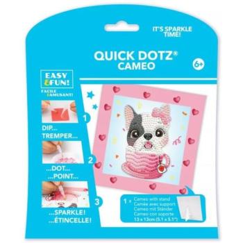 Diamond Dotz: QuickDotz képkészítő készlet, 13 x 13 cm - Lovely kutya kép