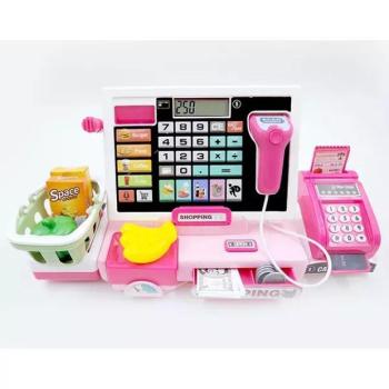 Elektromos pénztárgép - rózsaszín kép