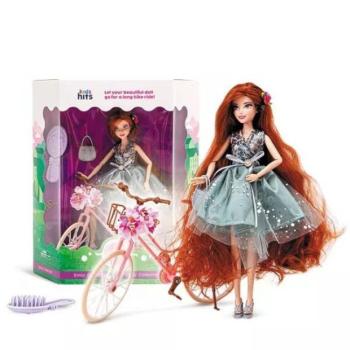 Emily Grace: Vörös hajú baba biciklivel kép