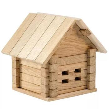 Fa építőkészlet - Perselyház, 37 db-os kép