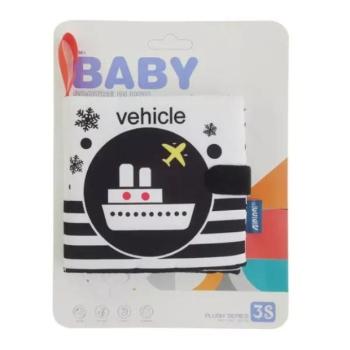 Fekete-fehér textil lapozó - többféle kép