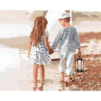 Festés számok szerint: Barátság - 40 x 50 cm kép