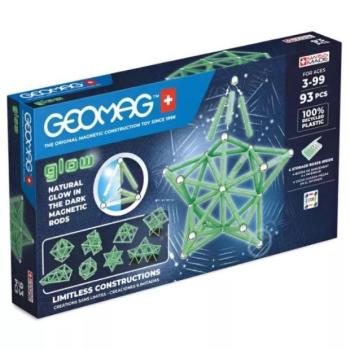 Geomag Glow: Sötétben világító mágneses építőjáték készlet - 93 db-os kép