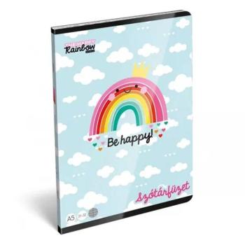 Happy Rainbow: Szivárvány mintás szótárfüzet, A5 kép