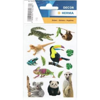 Herma: Egzotikus állat mintás matrica kép