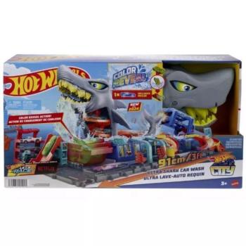Hot Wheels City: Ultra cápa autómosó Color Reveal kisautóval - 91 cm kép