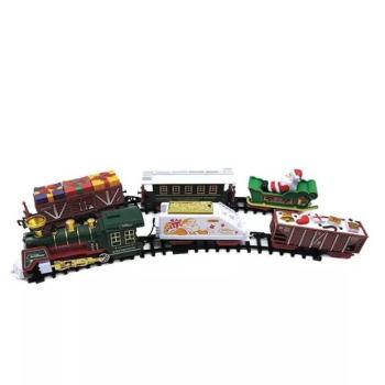 Karácsonyi gőzmozdony szett Mikulás figurával - 30 db-os kép