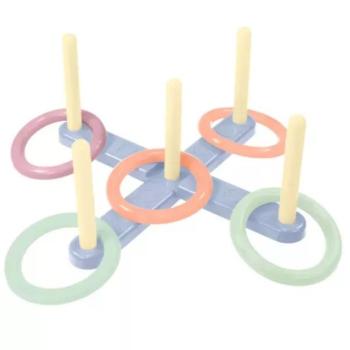 Karikás célbadobós játék, pasztell kép