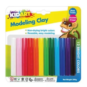 Kid Art: Színes modellező gyurma, 12 db-os kép