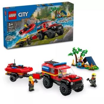 LEGO® City 4x4 Tűzoltóautó mentőcsónakkal 60412 kép