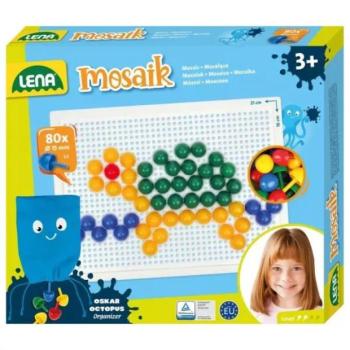 Lena: Pötyi képkirakó játék 15 mm-es pötyikkel - 80 db-os kép