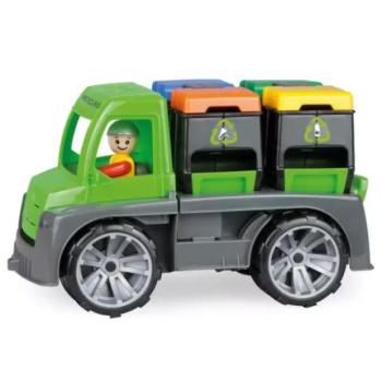 Lena: Truxx szelektív kukásautó figurával - 28 cm kép