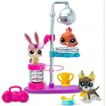 Littlest Pet Shop: Disco Nights játékkészlet, 7. generáció, 3. széria - 3 db-os kép