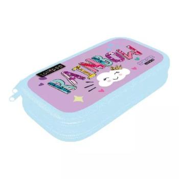 Lollipop: Stay Cute szivárvány mintás 2 emeletes tolltartó, töltetlen kép