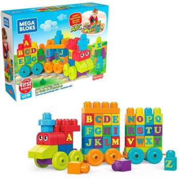 Mega Bloks: ABC vonat játékszett - 60 db-os kép