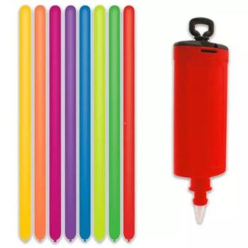 Modellező lufi 10 darabos, pumpával kép