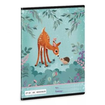 My Secret Garden: Őzike mintás négyzetrácsos füzet, A5 kép