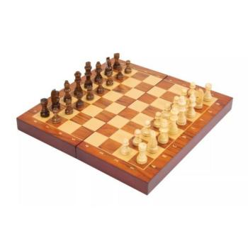 Összecsukható sakk-készlet fából kép