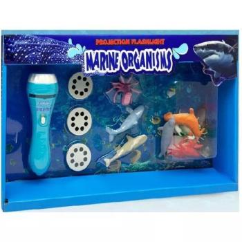 Projektoros zseblámpa állatfigurákkal - tengeri állatok kép
