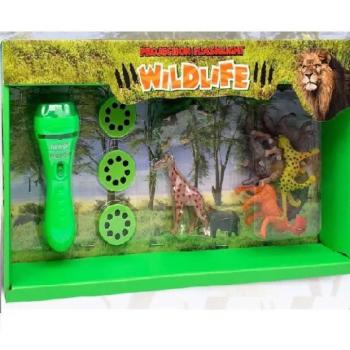 Projektoros zseblámpa állatfigurákkal - vadállatok kép