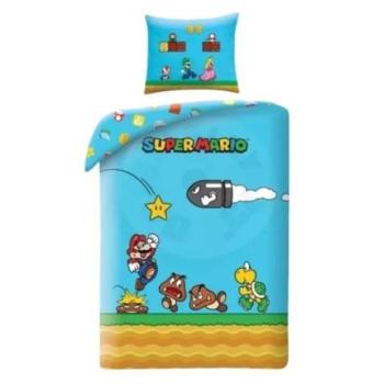 Super Mario: Ugró Super Mario kétrészes ágynemű garnitúra - 140 x 200 cm kép
