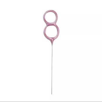 Számos tortacsillagszóró - pink, 8-as kép