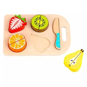 Szeletelhető fa gyümölcsök - 4 db-os kép