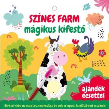 Színes farm mágikus kifestő - Ajándék ecsettel kép