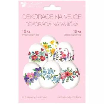 Tojásdíszítő fólia, 12 db-os - Virágok kép