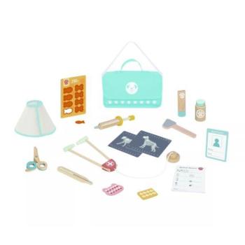 Tooky Toy: Állatorvos játékszett fa kiegészítőkkel kép