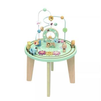 Tooky Toy: Fa foglalkoztató asztal vonattal kép