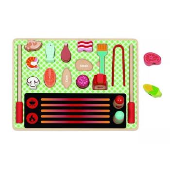 Tooky Toy: Fa grill játékszett kiegészítőkkel kép