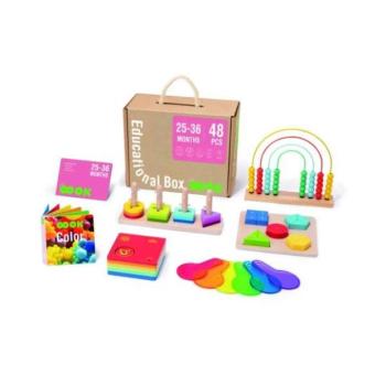 Tooky Toy: Montessori fa oktató játék szett - 48 db-os kép