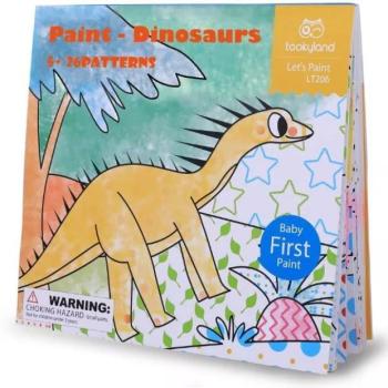 Tooky Toy: Vízzel festő füzet dinoszaurusz mintákkal kép